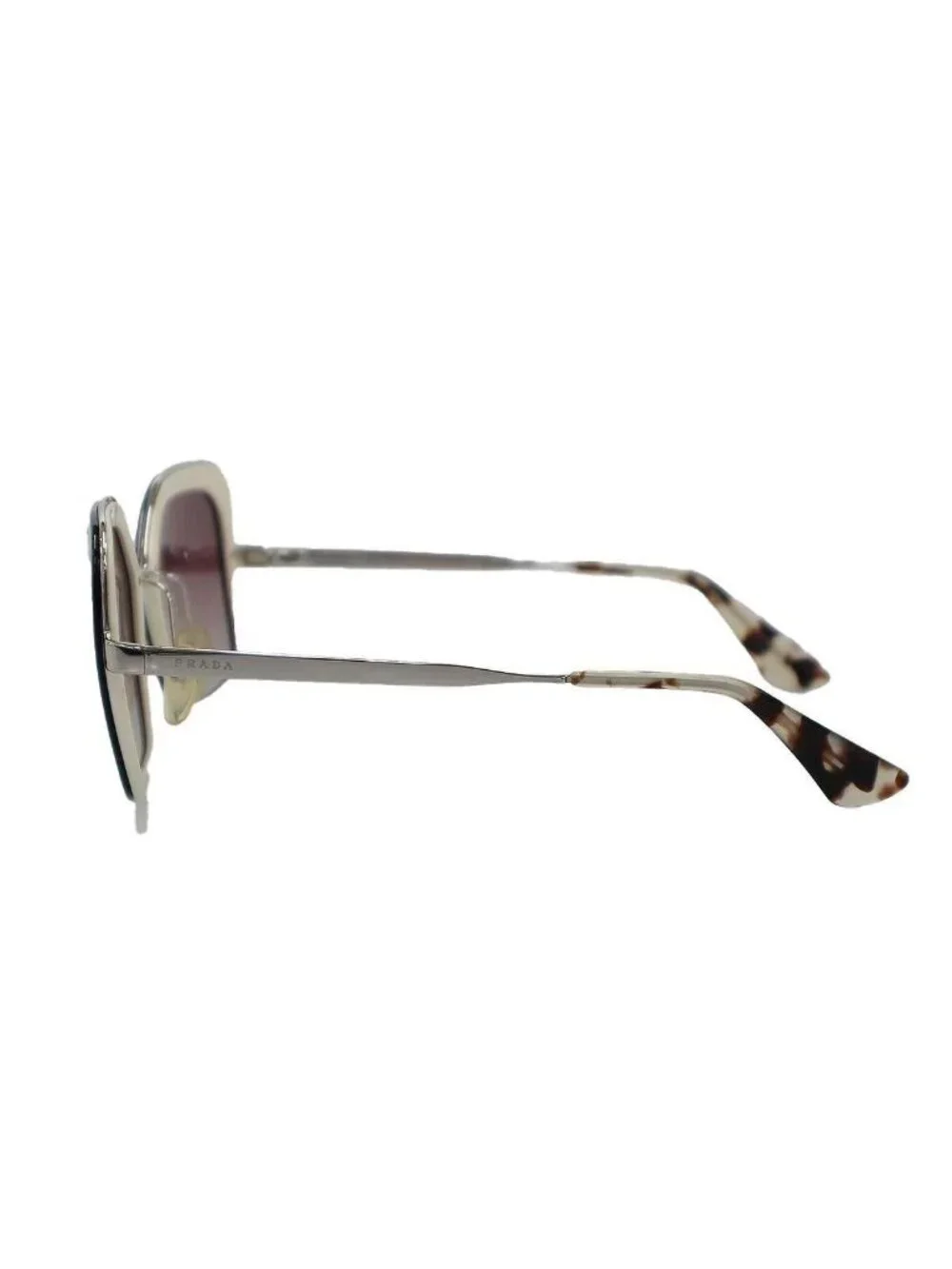 Prada Sunglasses Square Frame Black 54 Eyewear